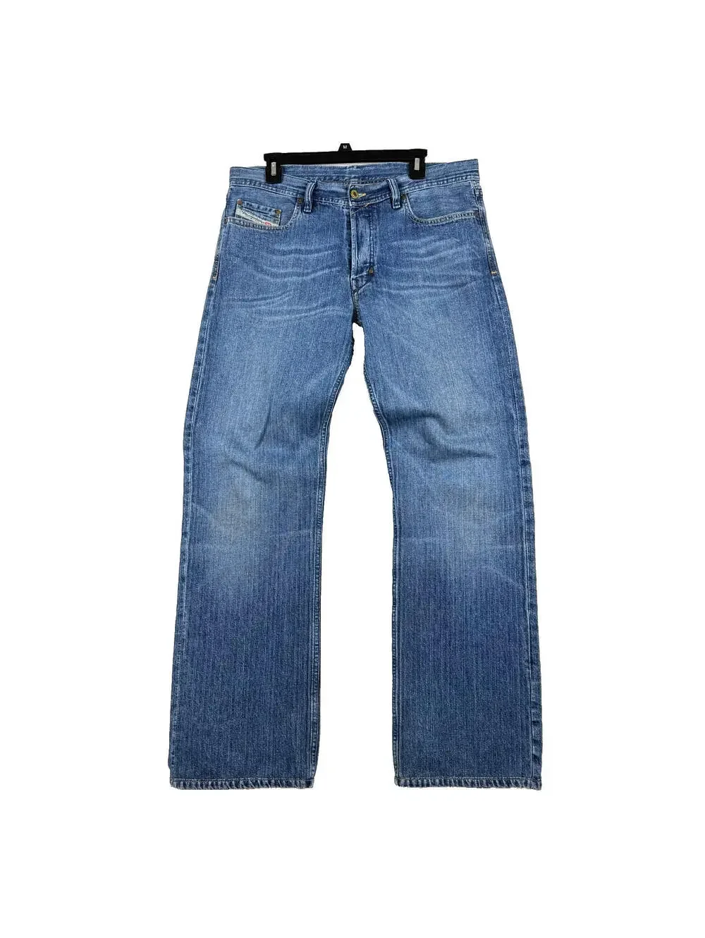 RARE Vintage DIESEL Men's 35x32 Relaxed Pin Striped Denim Jeans Y2K 00s